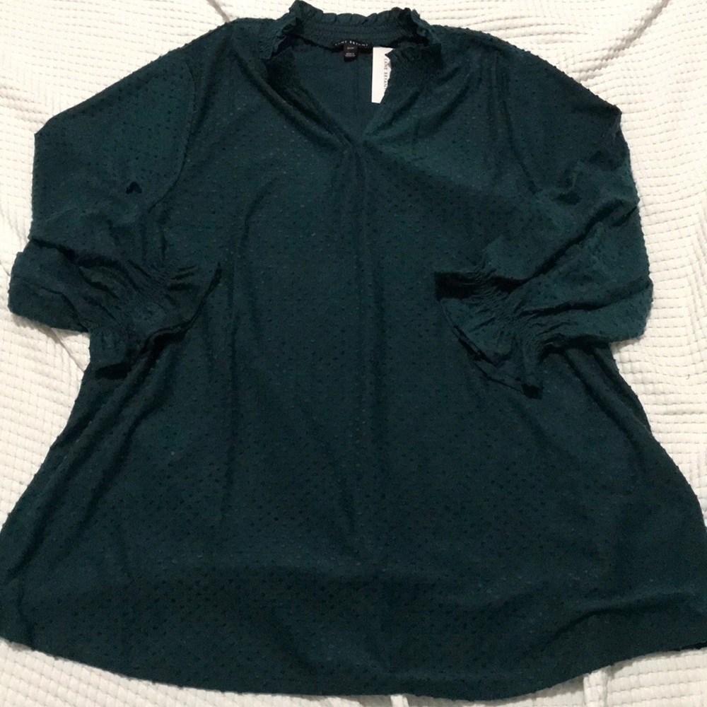 Lane Bryant Dark Green Blouse
